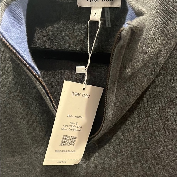 Tyler Boe Men's Gray Sweater Vest size S - Picture 2 of 6